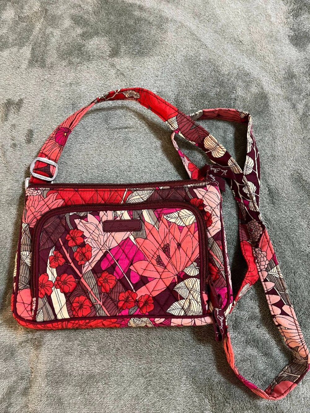 Vera Bradley Retired Bohemian Blooms Mini Hipster Crossbody Shoulder Bag
